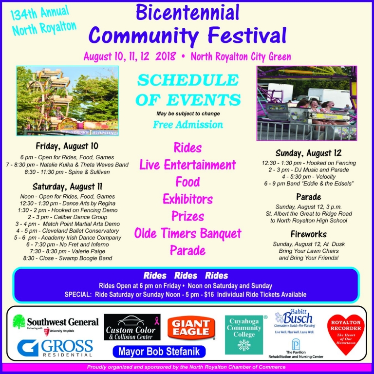 Royalton Recorder - North Royalton Community Festival August 10-12